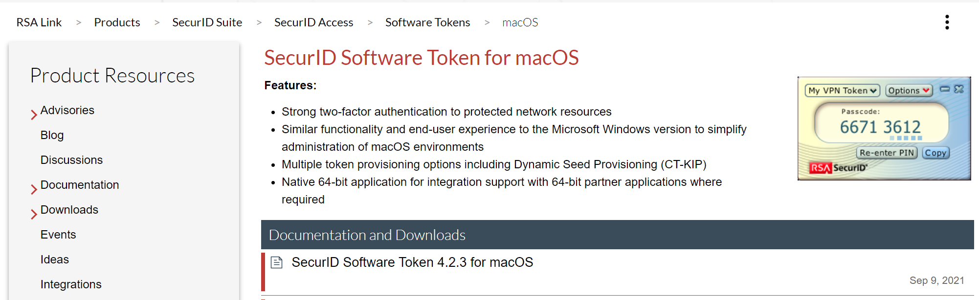 rsa securid software token download mac